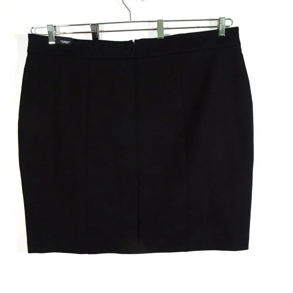 Liverpool Pencil Skirt Women's Plus Size 24W Black Short Capsule Wardrobe - Picture 4 of 12